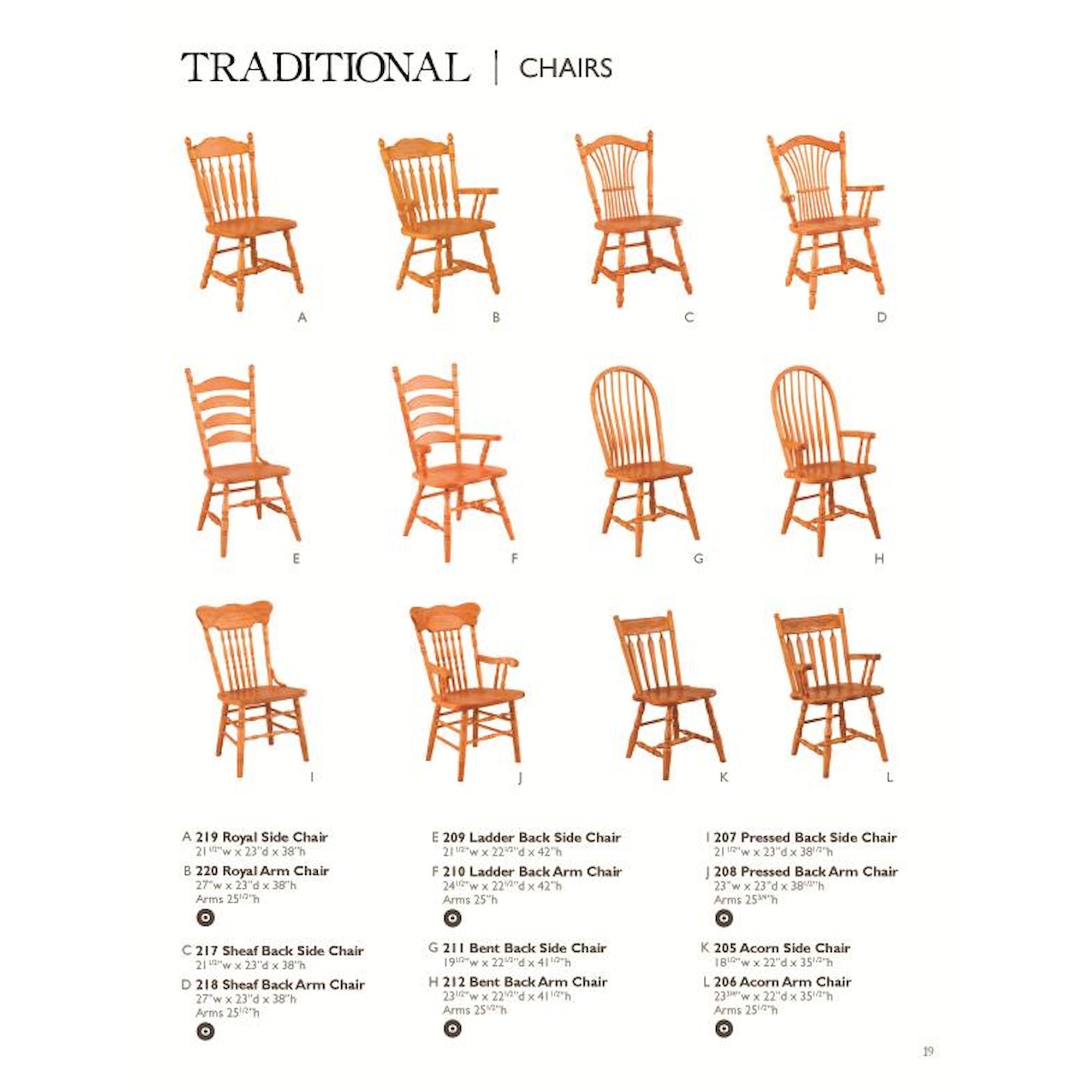 Oakwood Industries Casual Dining 112C04+2x211+4x212 7 Piece Banquet